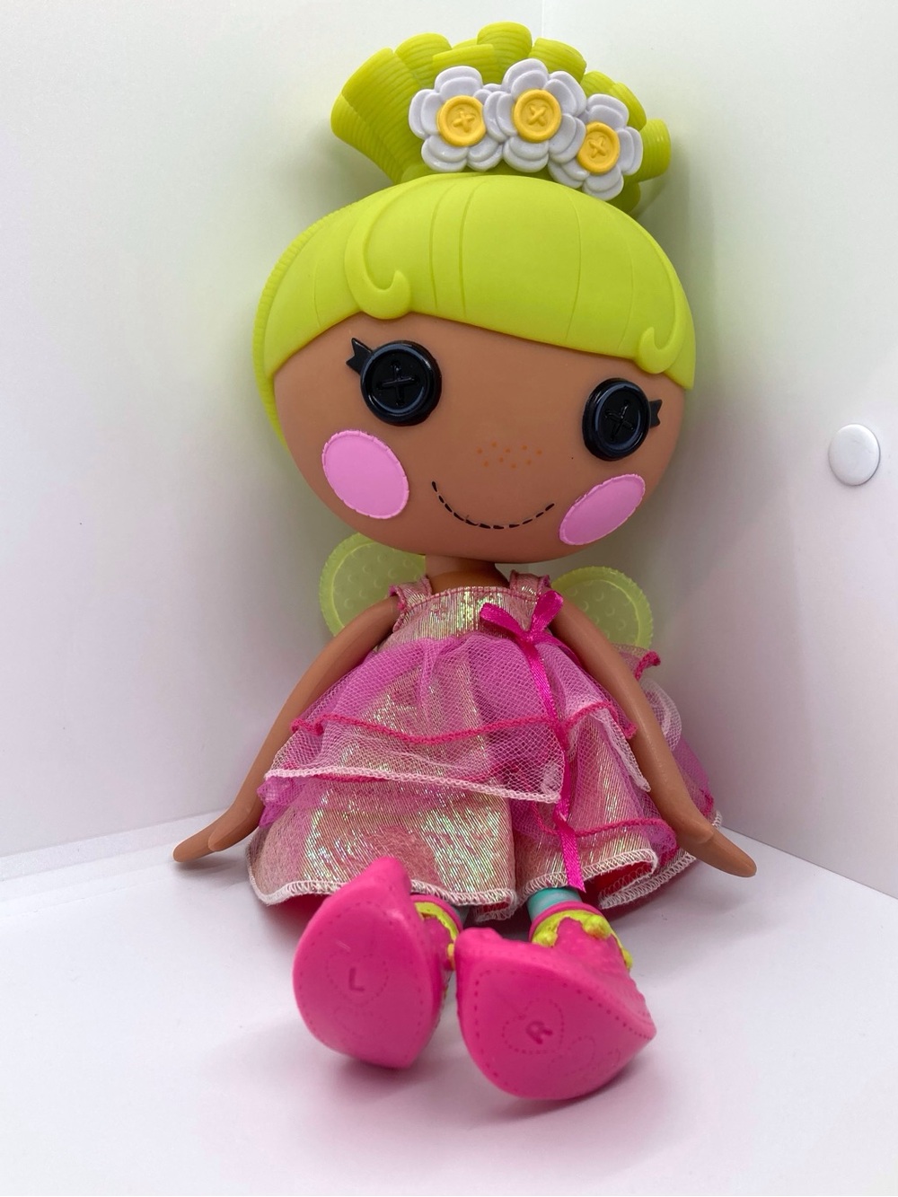 Large Size 13” Lalaloopsy 2009 Pix E. Flutters Doll With Wings & Shoes Elf Boots